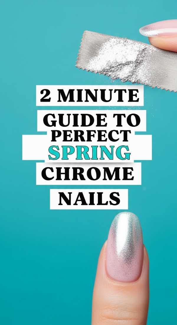 2 Minute Guide To Perfect Spring Chrome Nails 69efb156b5cb2