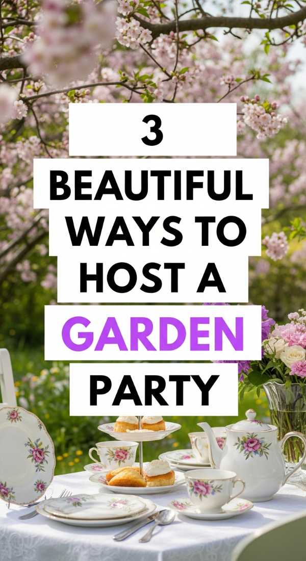 3 Beautiful Ways To Host A Garden Party 69efae425635a