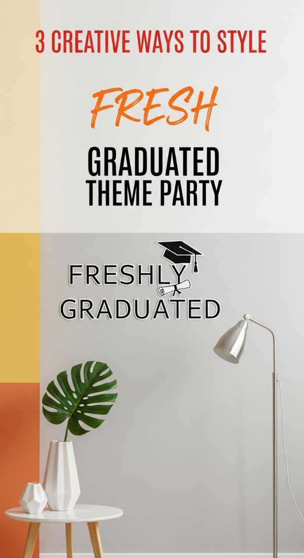 3 Creative Ways To Style A Freshly Graduated Theme Party 69e8f8d80de53