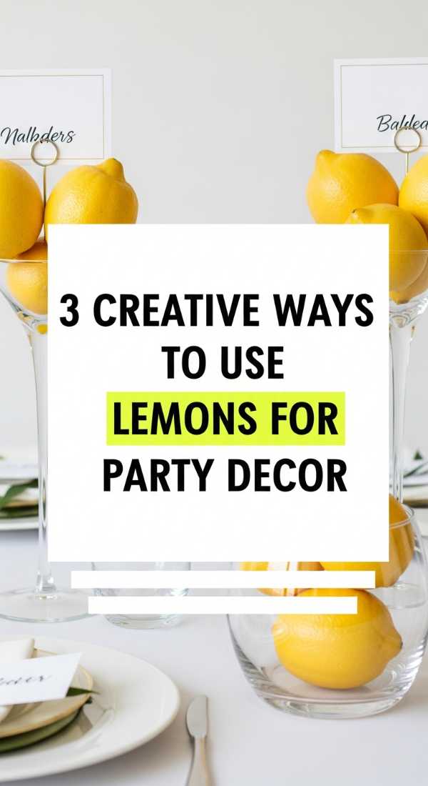 3 Creative Ways To Use Lemons For Party Decor 69eb960d194bf