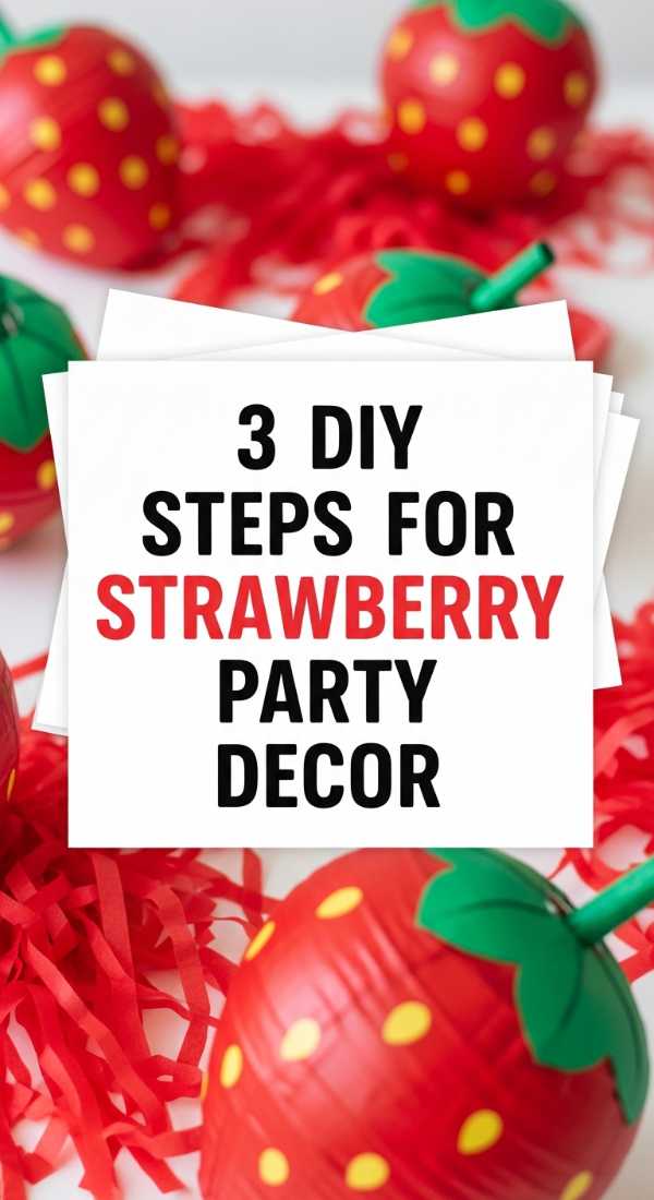 3 Diy Steps For Strawberry Party Decor 69f1a8b62c6f1