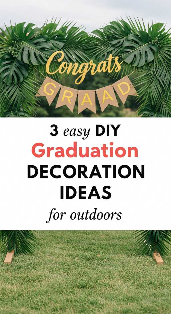 3 Easy Diy Graduation Decoration Ideas For Outdoors 69e9fe704efa0