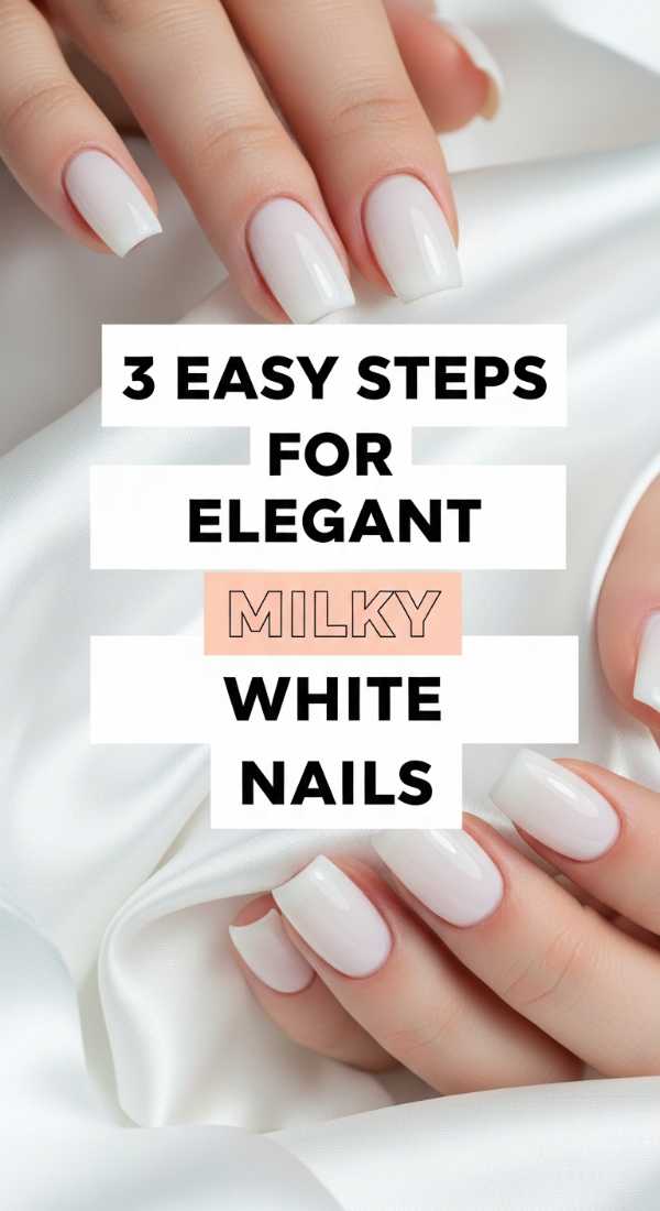 3 Easy Steps For Elegant Milky White Nails 69eba3b276442