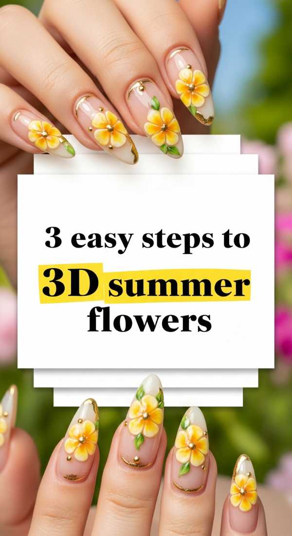 3 Easy Steps To 3d Summer Flowers 69ea02abbea9d