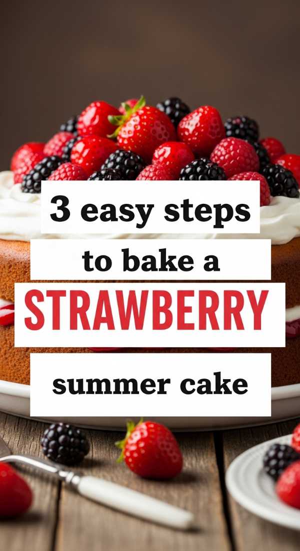 3 Easy Steps To Bake A Strawberry Summer Cake 69f05aafe84e2