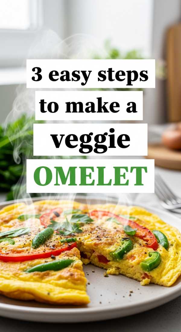 3 Easy Steps To Make A Veggie Omelet 69f1970781b38