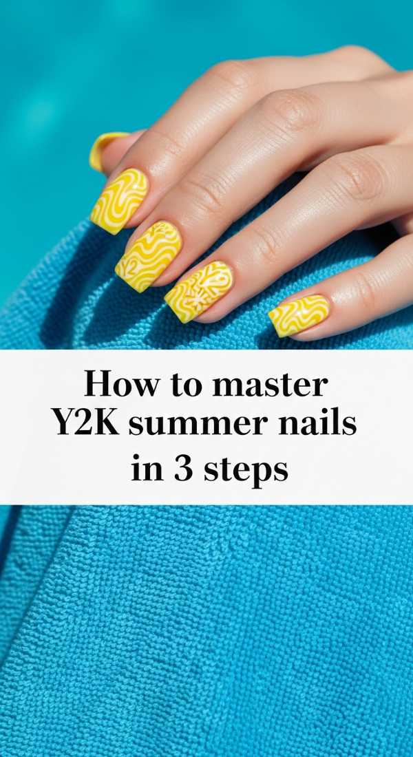 3 Easy Steps To Perfect Y2k Yellow Summer Nails 69e31ef531e33