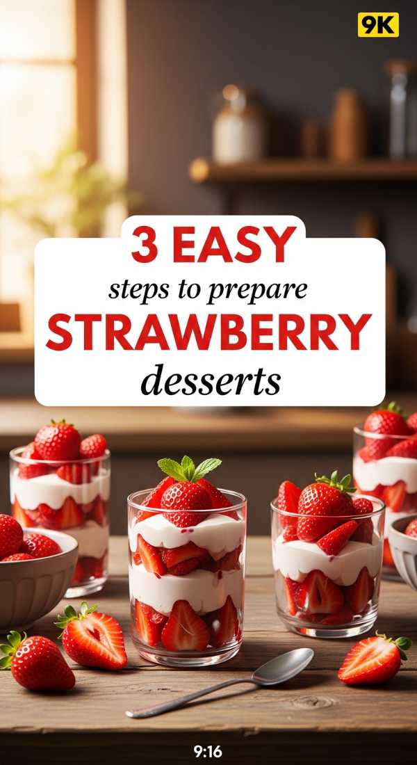 3 Easy Steps To Prepare Strawberry Desserts 69e47026c7702