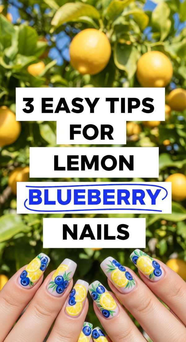 3 Easy Tips For Lemon Blueberry Nails 69ecefbabedd5