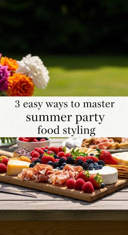 3 easy ways to master summer party food styling