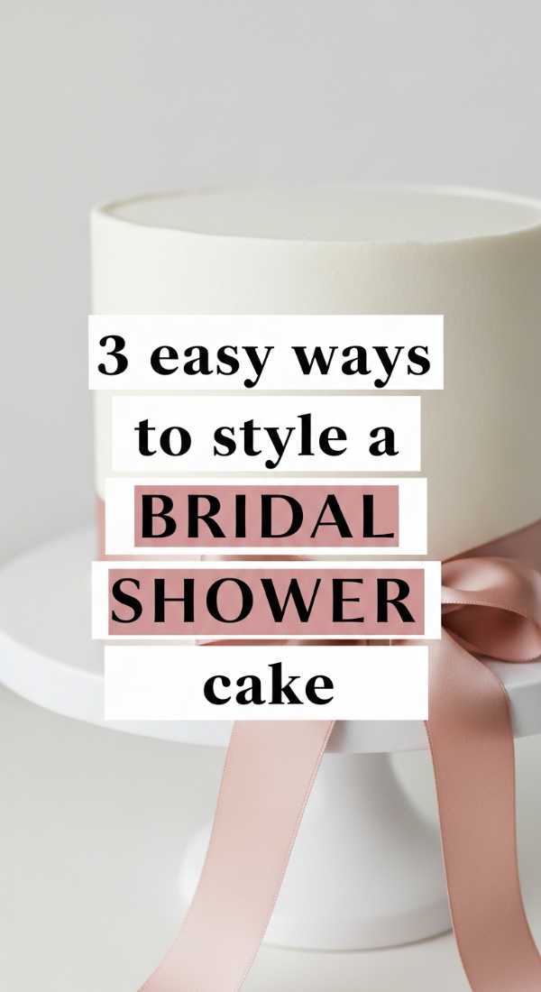 3 Easy Ways To Style A Bridal Shower Cake 69ef4684e57f6