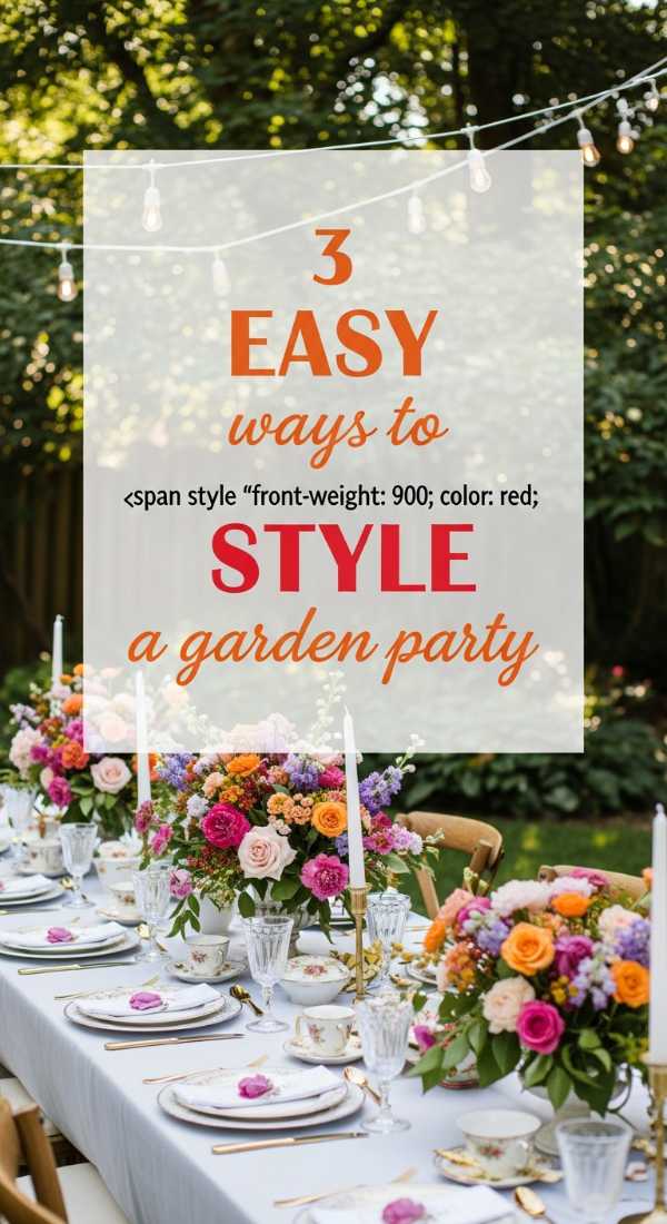3 Easy Ways To Style A Garden Party 69ecac8d176e7