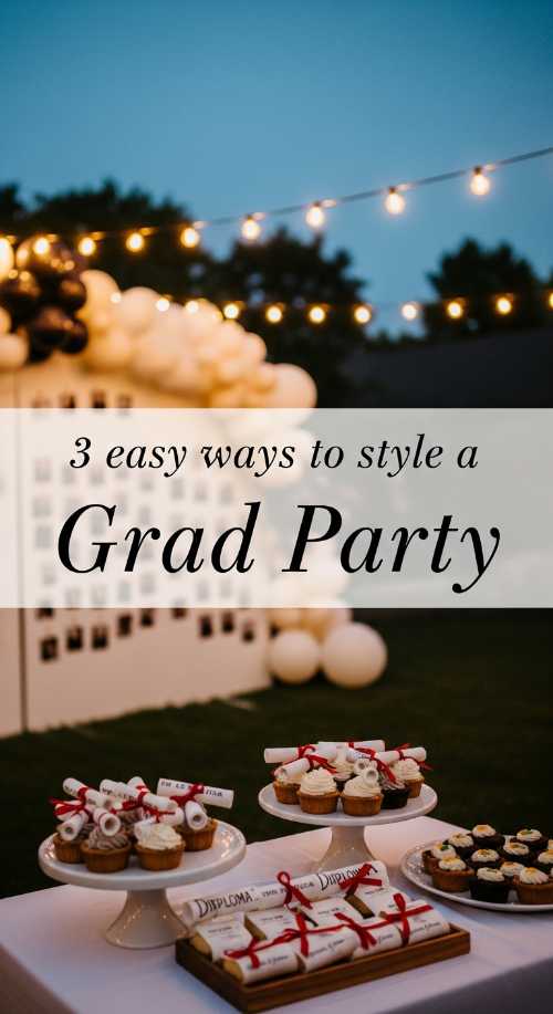 3 Easy Ways to Style a Grad Party