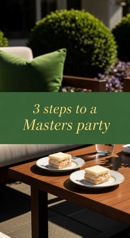 3 Elegant Steps to a Masters Themed Party