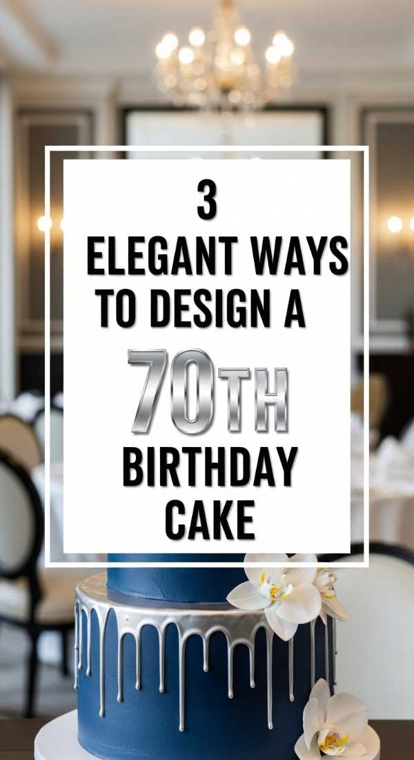 3 Elegant Ways To Design A 70th Birthday Cake 69edfa7ec7229