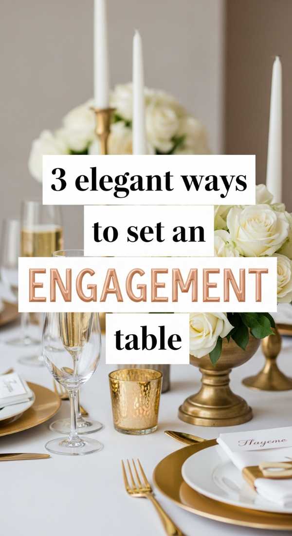 3 Elegant Ways To Set An Engagement Table 69f1a93ebba7d