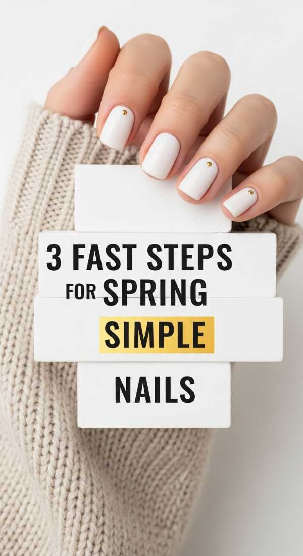 3 Fast Steps For Spring Simple Nails 69e6616d9192a