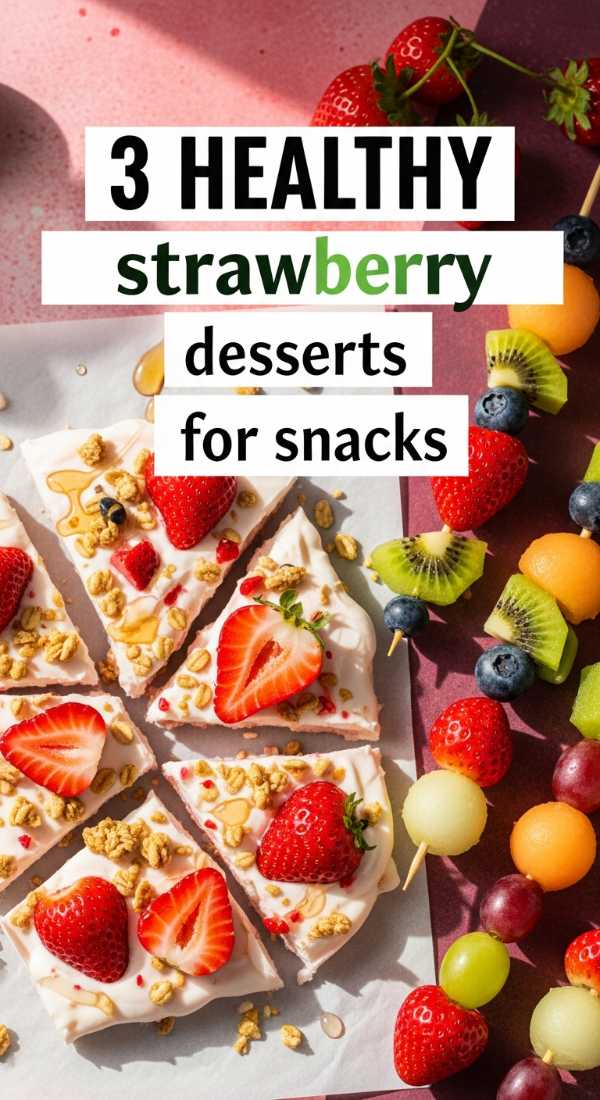 3 Healthy Strawberry Desserts For Snacks 69edfa989b6c1