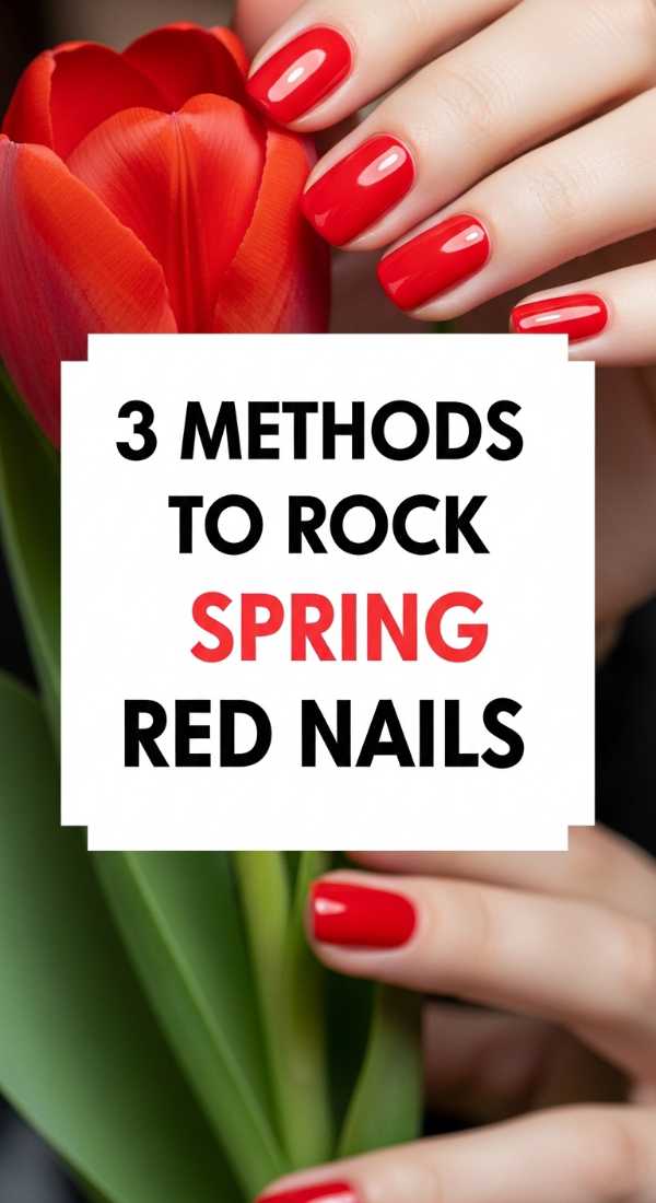3 Methods To Rock Spring Red Nails 69ea6999101c7