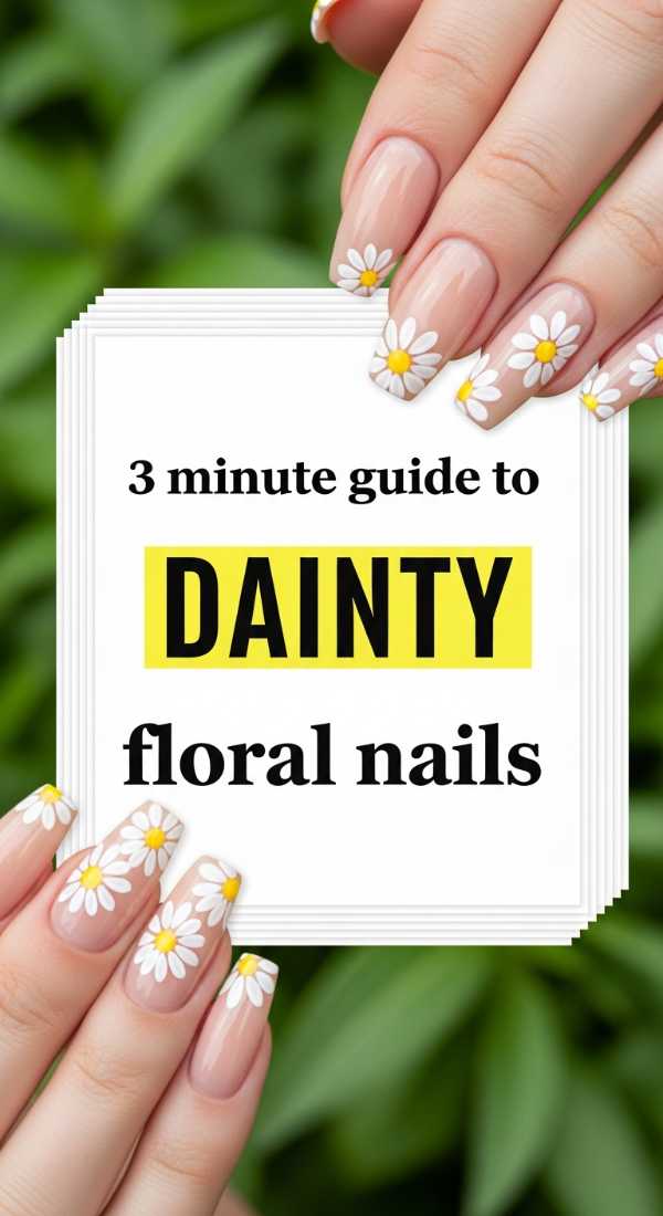 3 Minute Guide To Dainty Floral Nails 69e78029a15f0