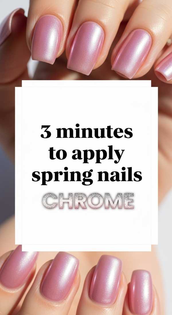 3 Minutes To Apply Spring Nails Chrome 69efafa212a8c