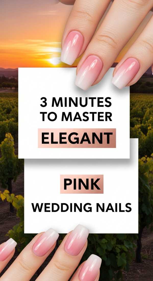 3 Minutes To Master Elegant Pink Wedding Nails 69ecefd6c8c71