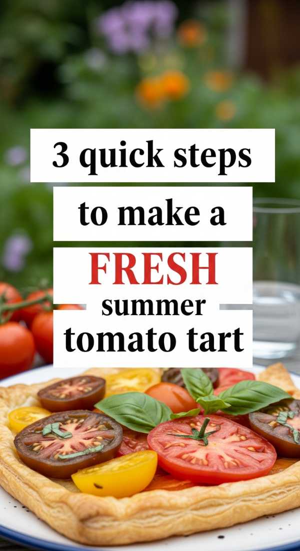 3 Quick Steps To Make A Fresh Summer Tomato Tart 69e20d3337801