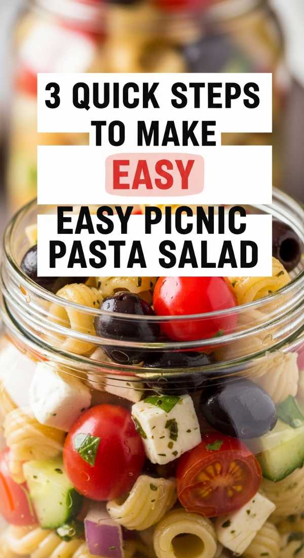 3 Quick Steps To Make Easy Picnic Pasta Salad 69eb7e25bf8f0