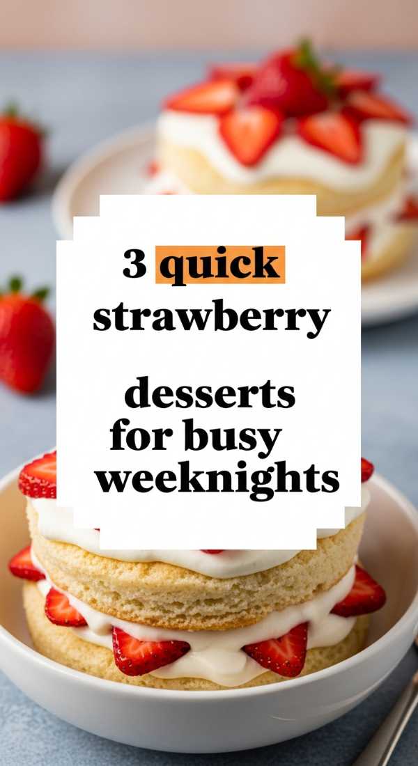 3 Quick Strawberry Desserts For Busy Weeknights 69f05ac57a764