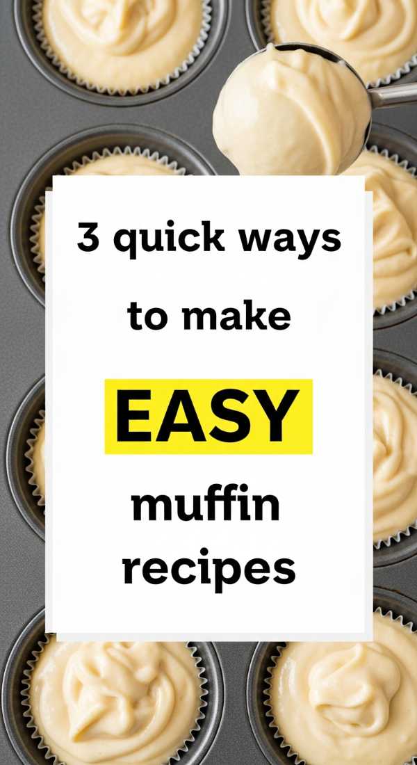 3 Quick Ways To Make Easy Muffin Recipes 69f05ab4a5e9f