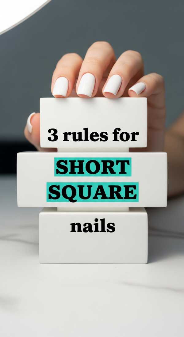 3 Rules For Short Square Nails 69e66051ee21a