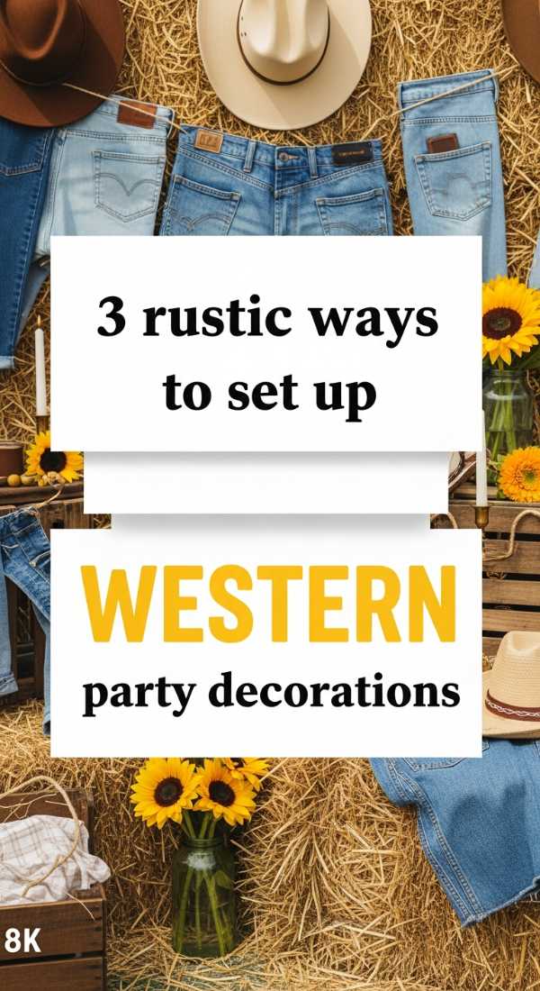 3 Rustic Ways To Set Up Western Party Decorations 69e60f40af9f6