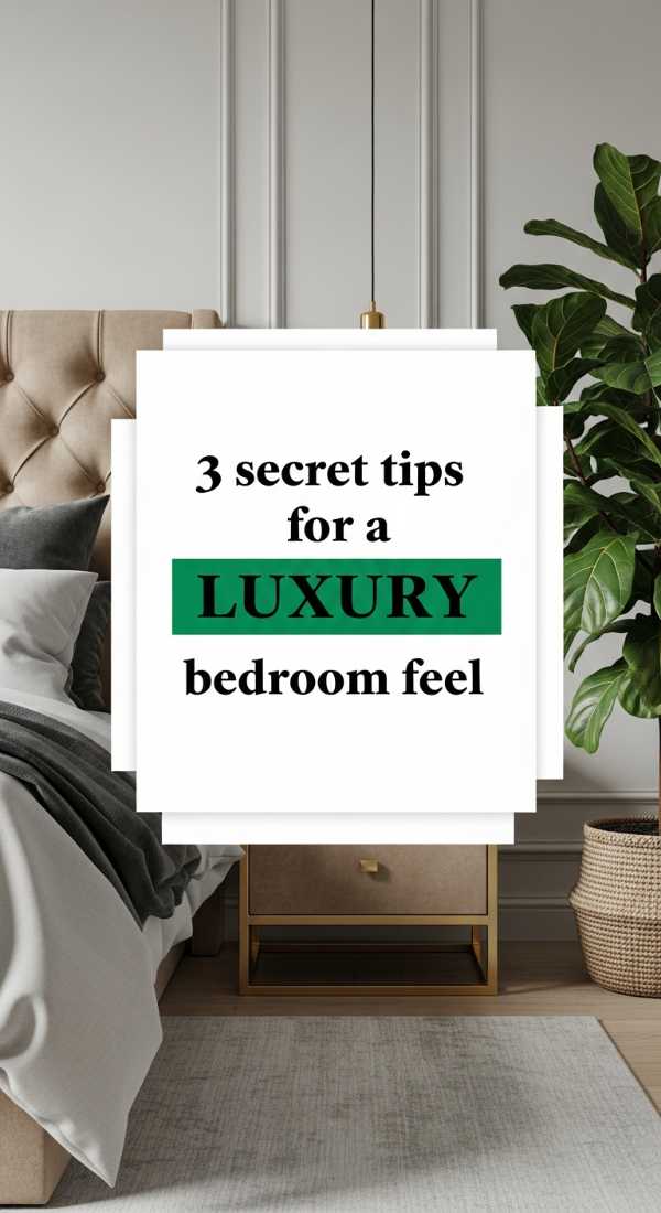 3 Secret Tips For A Luxury Bedroom Feel 69ee5bc38072d