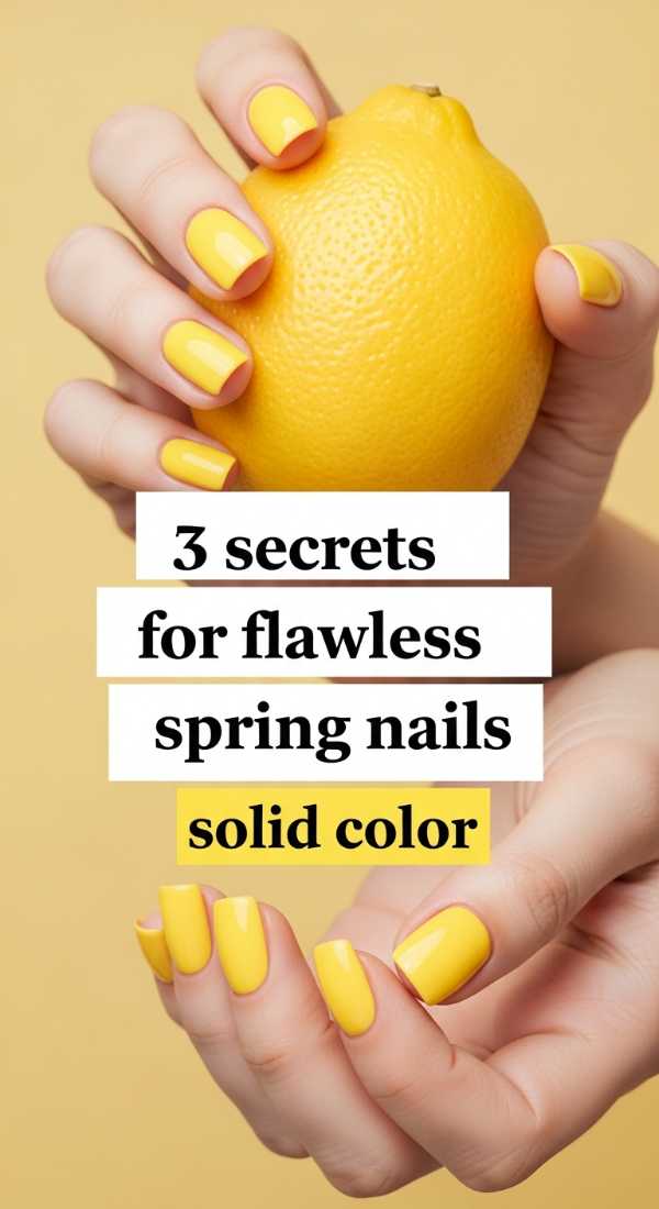 3 Secrets For Flawless Spring Nails Solid Color 69e3c1d3db69a