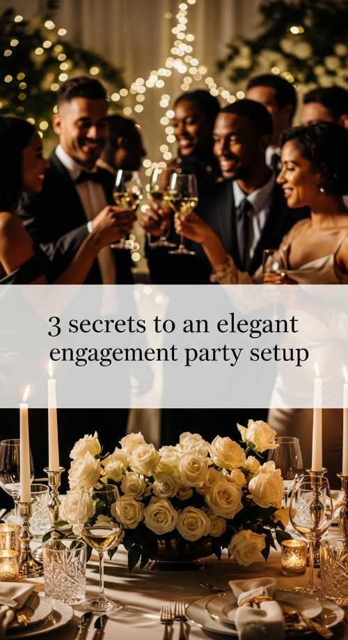 3 Secrets to an Elegant Engagement Party Setup