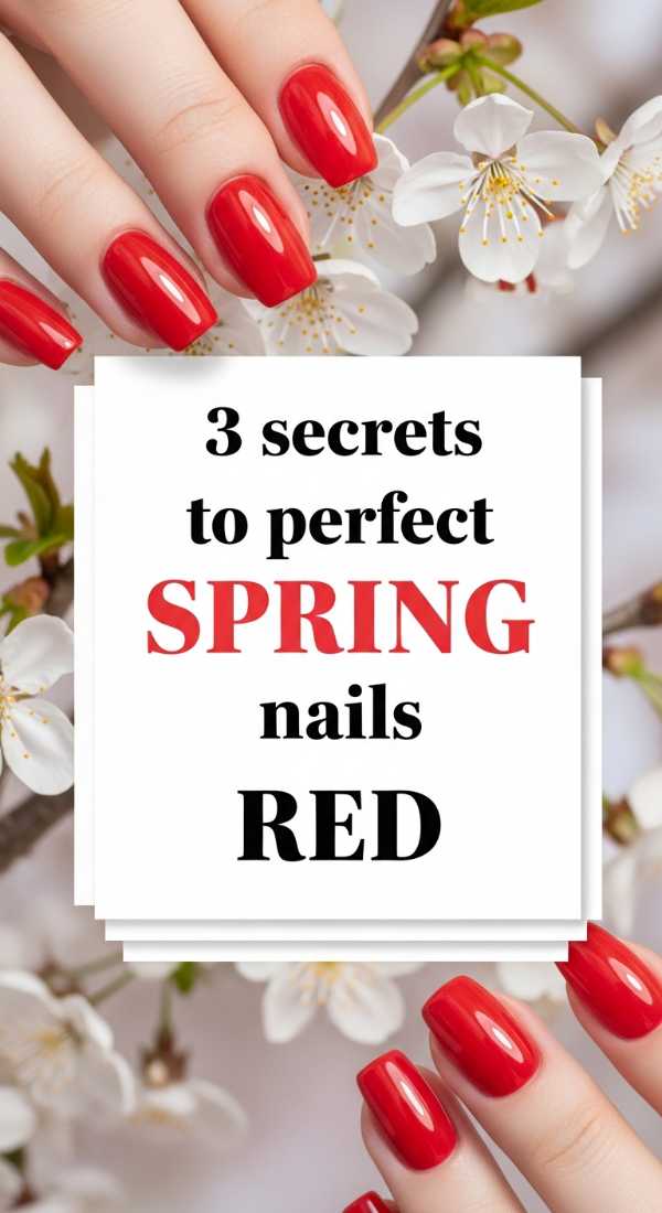 3 Secrets To Perfect Spring Nails Red 69e3c06bd8994
