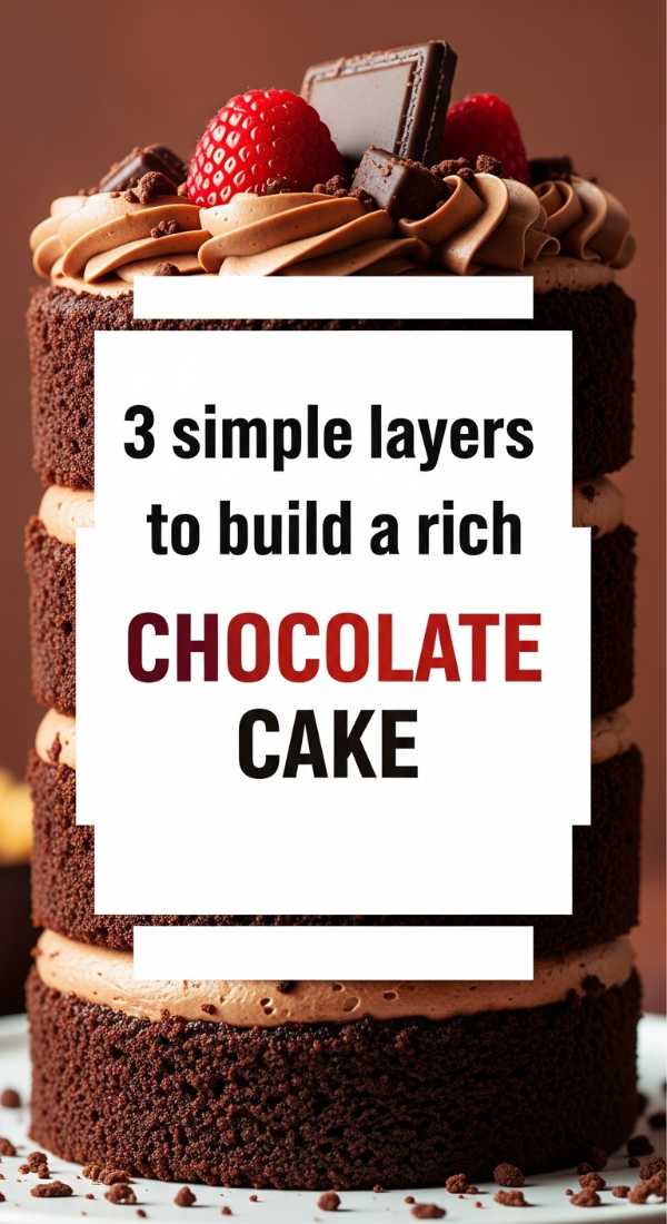 3 Simple Layers To Build A Rich Chocolate Cake 69f05ab83a953