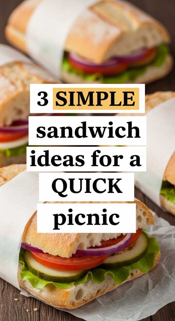 3 Simple Sandwich Ideas For A Quick Picnic 69e470318ac1d