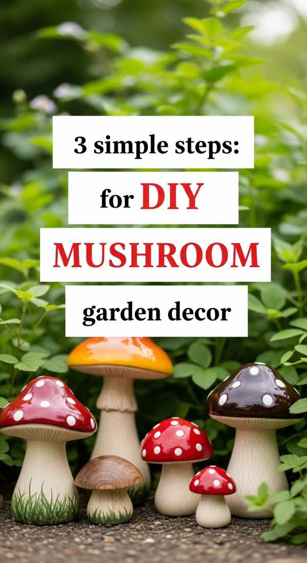 3 Simple Steps For Diy Mushroom Garden Decor 69f0ed8bb63dc