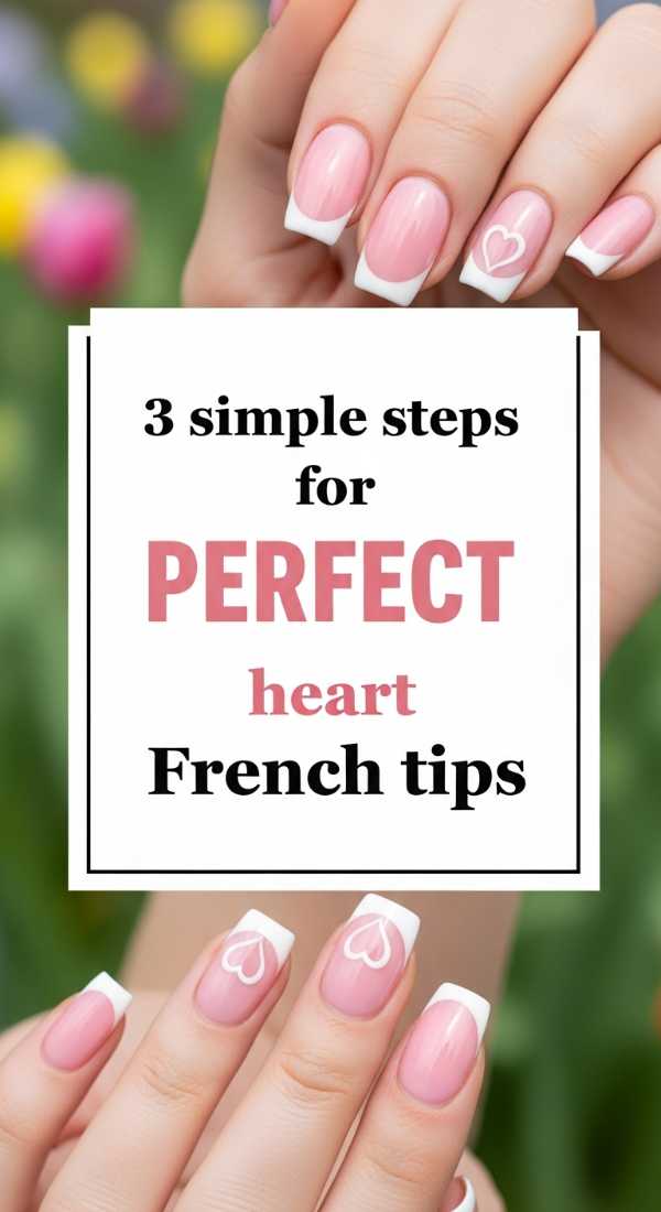 3 Simple Steps For Perfect Heart French Tips 69e3c06296f4a