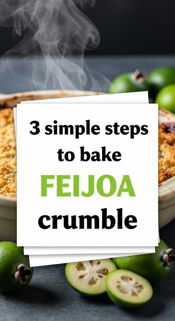 3 Simple Steps To Bake Feijoa Crumble 69edf40a22a52