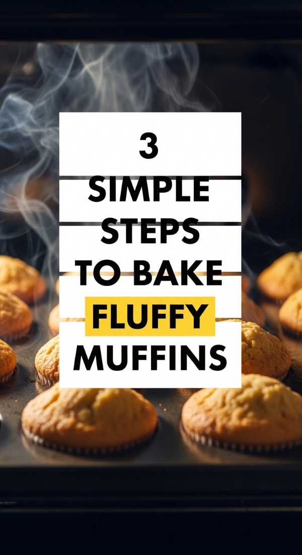 3 Simple Steps To Bake Fluffy Muffins 69e853e1c20f2