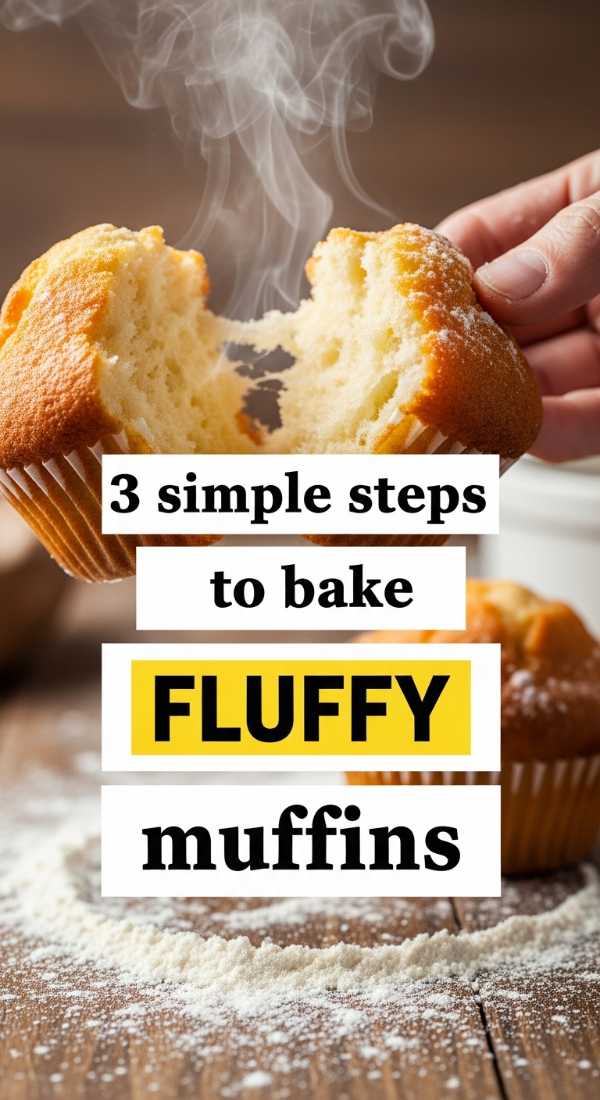 3 Simple Steps To Bake Fluffy Muffins 69ec86e120a00