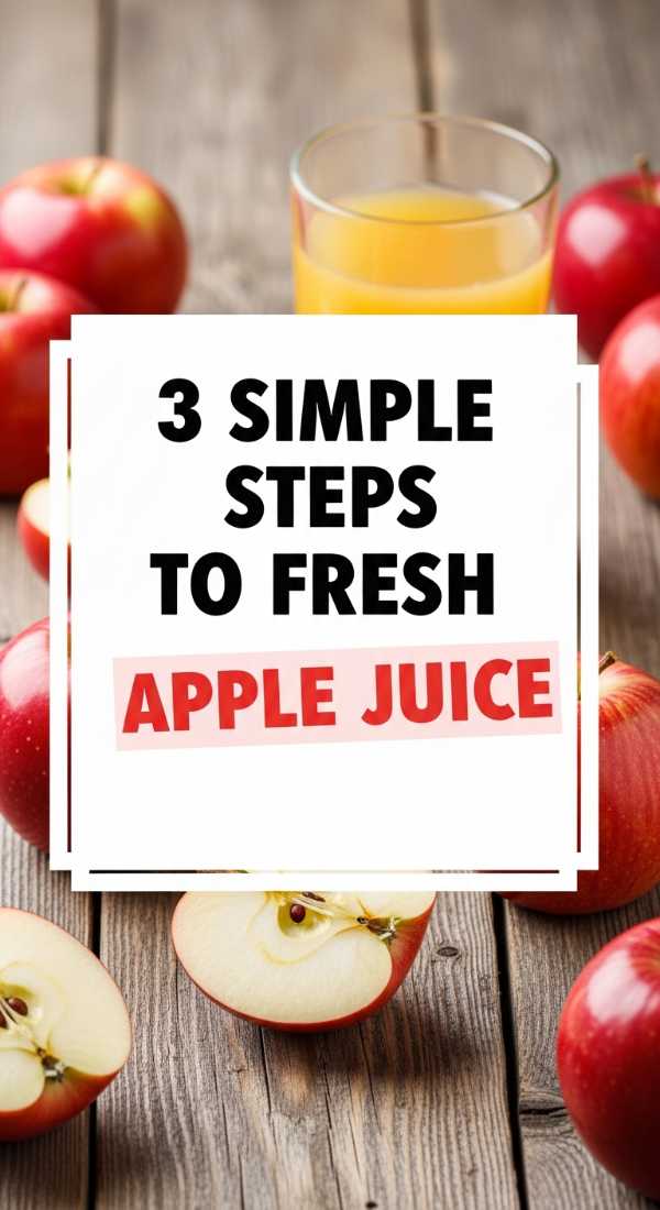 3 Simple Steps To Fresh Apple Juice 69edf410db81f