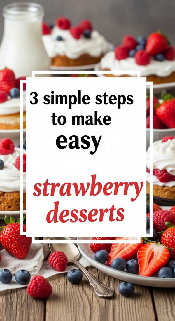 3 Simple Steps To Make Easy Strawberry Desserts 69f05ac22f22c