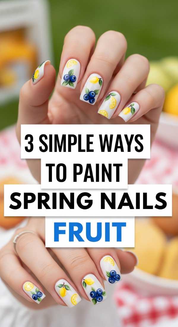 3 Simple Ways To Paint Spring Nails Fruit 69ea689c54517