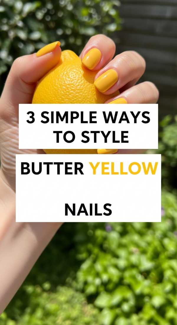 3 Simple Ways To Style Butter Yellow Nails 69efaf7821ff9
