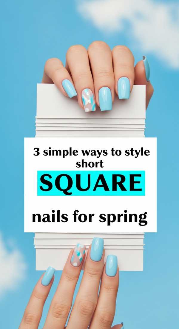 3 Simple Ways To Style Short Square Nails For Spring 69e6615dafc11