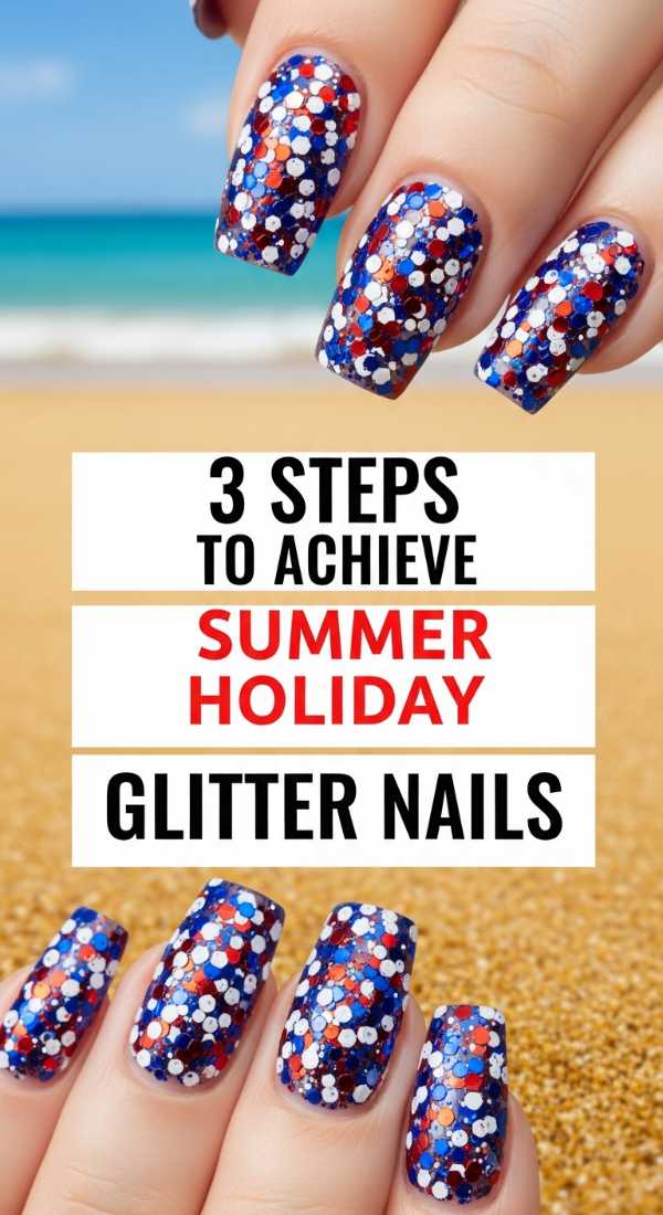 3 Steps To Achieve Summer Holiday Glitter Nails 69e5250b1040f