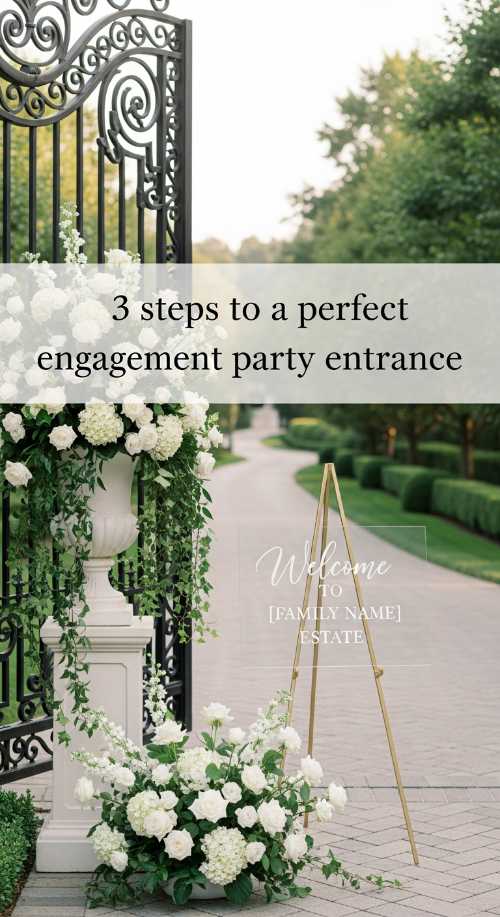 3 Steps to an Elegant Engagement Party Entrance